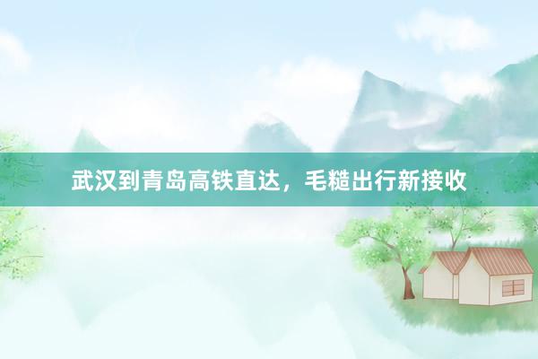 武汉到青岛高铁直达，毛糙出行新接收