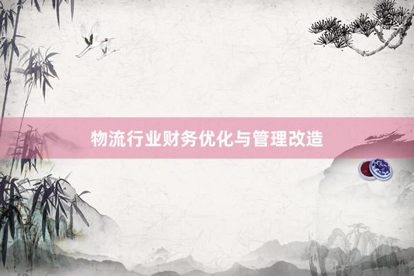 物流行业财务优化与管理改造